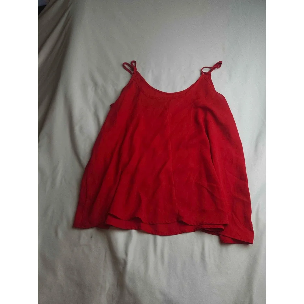 Apt. 9 Essentials Womens Red Adjustable Strap Camisole Tank Top Large